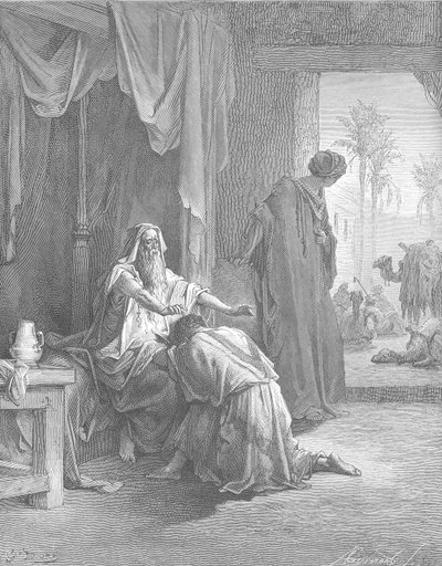 Isaak segnet Jakob von Gustave Dore